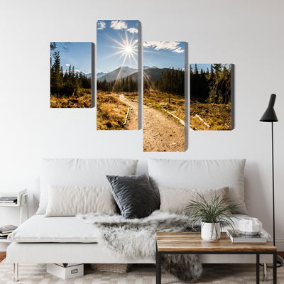 Ljuddämpande tavla - A sunny day in the tatras 3d