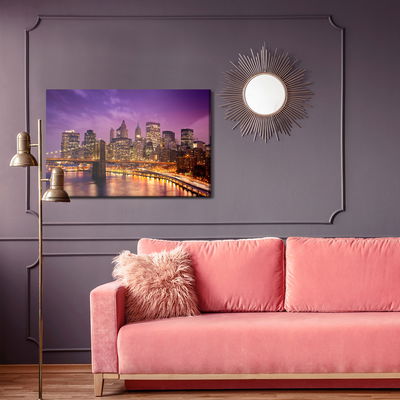 Ljuddämpande tavla - New York city center at night