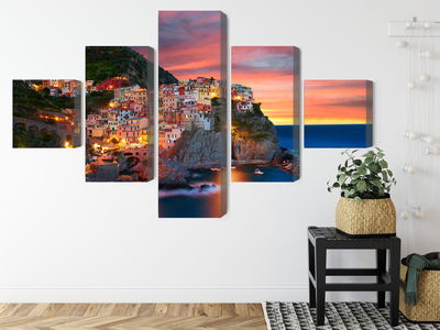 Ljuddämpande tavla - Manarola city in Italy