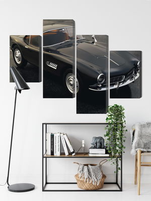 Ljuddämpande tavla - Vintage black sports car