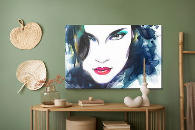 Ljuddämpande tavla - A female face