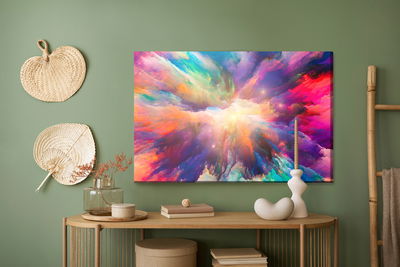 Ljuddämpande tavla - An abstract explosion