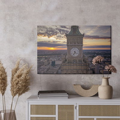 Ljuddämpande tavla - The clock over Warsaw