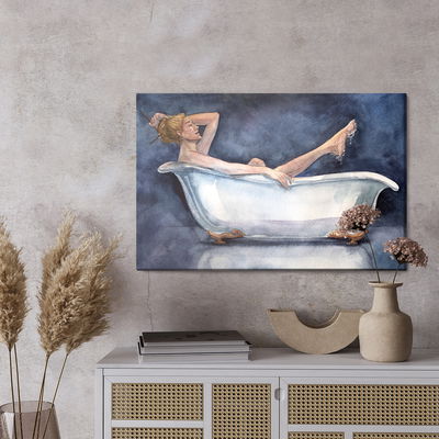 Ljuddämpande tavla - Woman in the bathtub