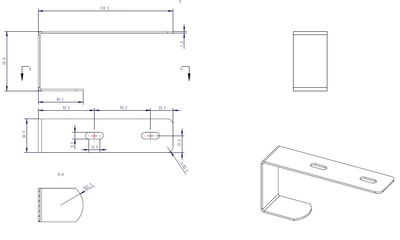 Bygel till ljudabsorbent - Tak & vägg