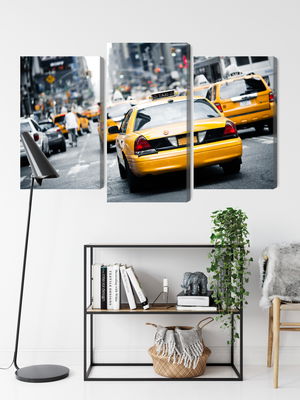 Ljuddämpande tavla - Taxis on the streets of new