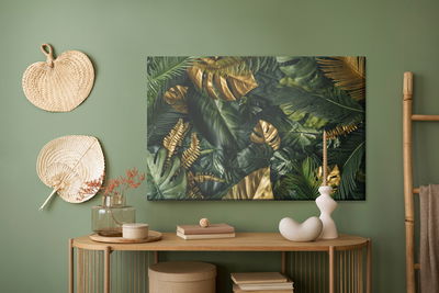 Ljuddämpande tavla - Colourful mixture of leaves