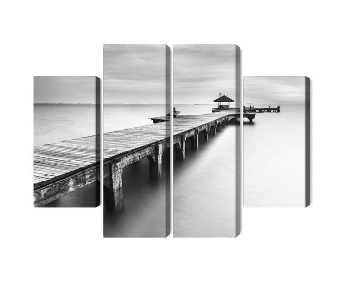 Ljuddämpande tavla - Wooden pier