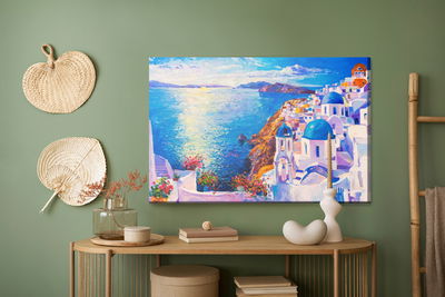 Ljuddämpande tavla - Sea in greece