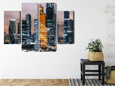 Ljuddämpande tavla - Panorama of moscow city