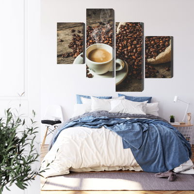 Ljuddämpande tavla - A cup of hot coffee