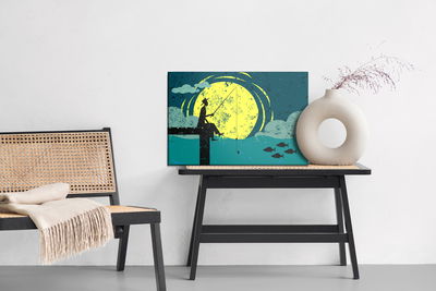 Ljuddämpande tavla - Night fishing