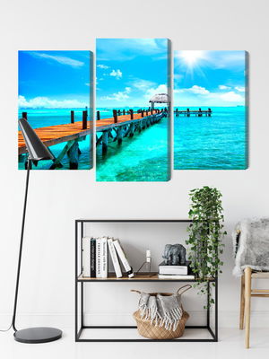 Ljuddämpande tavla - Sunny landscape