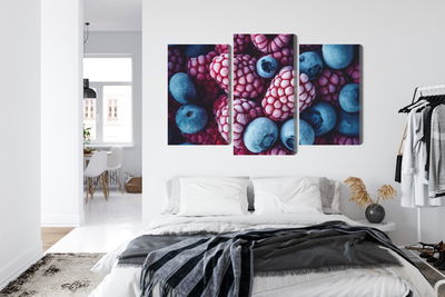 Ljuddämpande tavla - Frozen blueberries