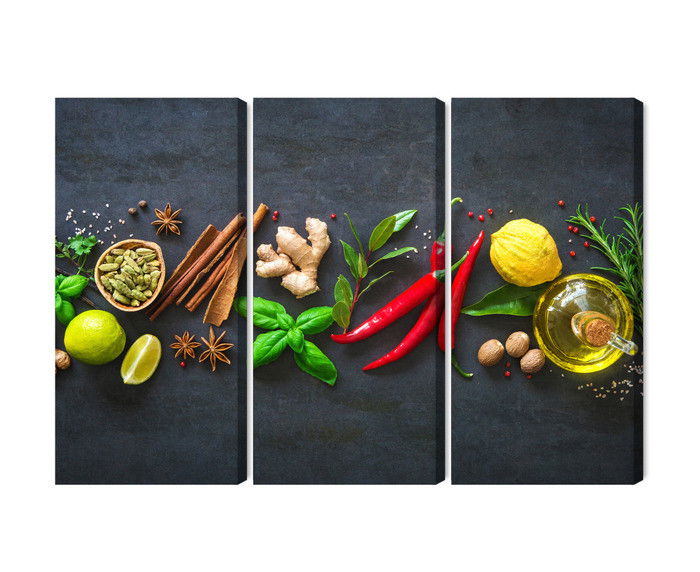 Ljuddämpande tavla - Fresh aromatic spices