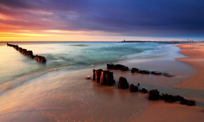 Ljuddämpande tavla - Sunrise over the baltic sea