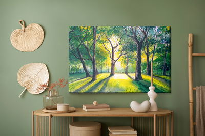 Ljuddämpande tavla - Forest in the morning