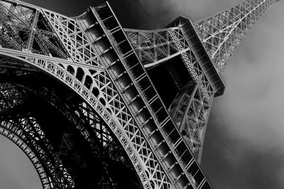 Ljuddämpande tavla - Black and white eiffel tower
