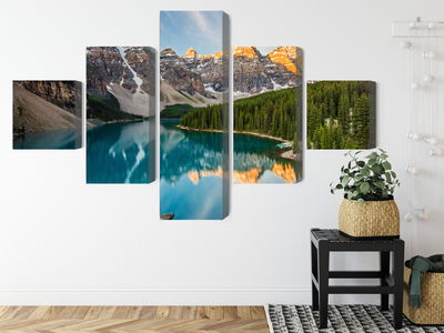 Ljuddämpande tavla - Canadian Moraine Lake 3d