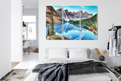 Ljuddämpande tavla - Moraine Lake in banff
