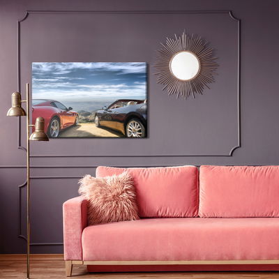 Ljuddämpande tavla - Luxurious cars in front