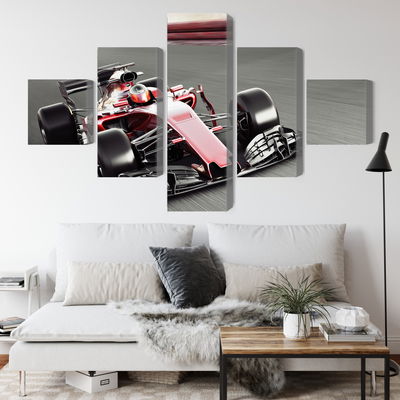 Ljuddämpande tavla - Formula 1 car on the track