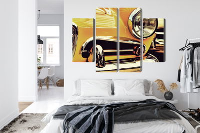 Ljuddämpande tavla - The front of a vintage car