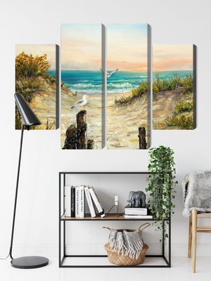 Ljuddämpande tavla - Painted sand dunes