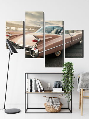 Ljuddämpande tavla - Vintage style car