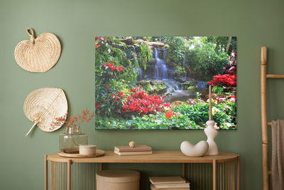 Ljuddämpande tavla - Waterfall in a tropical
