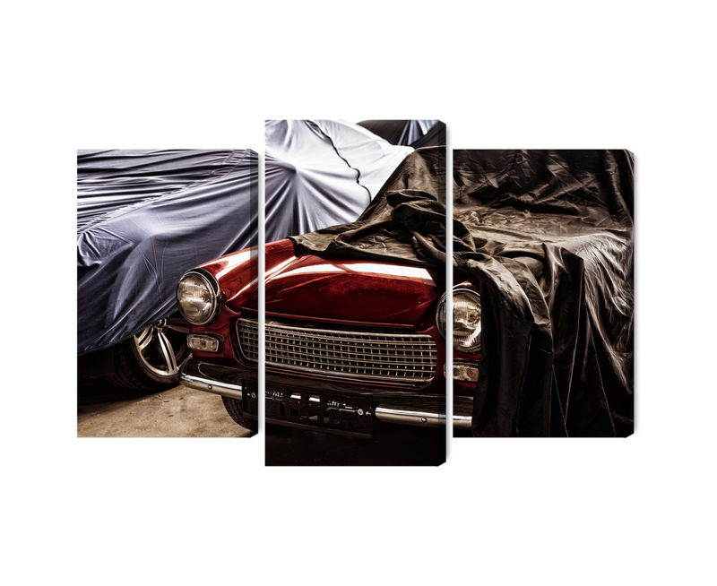 Ljuddämpande tavla - Italian retro car covered