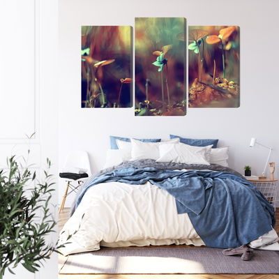 Ljuddämpande tavla - Delicate plants on a macro