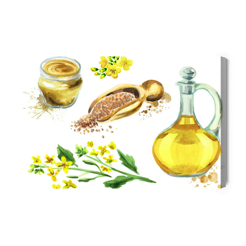 Ljuddämpande tavla - Spices and flowers painted