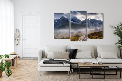 Ljuddämpande tavla - Misty landscape with hala