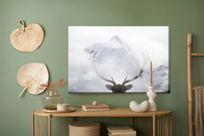 Ljuddämpande tavla - A deer looking