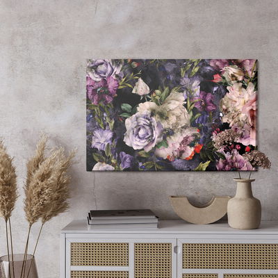 Ljuddämpande tavla - Peony roses in watercolor