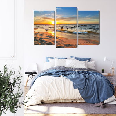 Ljuddämpande tavla - Baltic sea at sunset