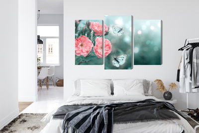 Ljuddämpande tavla - Delicate flowers and 3d