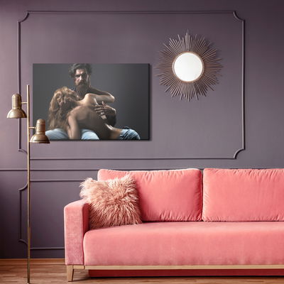 Ljuddämpande tavla - Sexy couple in intimate pose