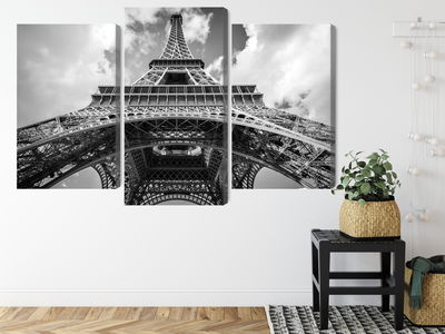 Ljuddämpande tavla - Paris eiffel tower black