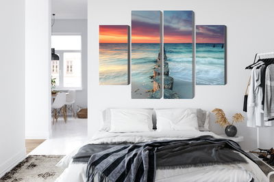 Ljuddämpande tavla - Beautiful sunset over