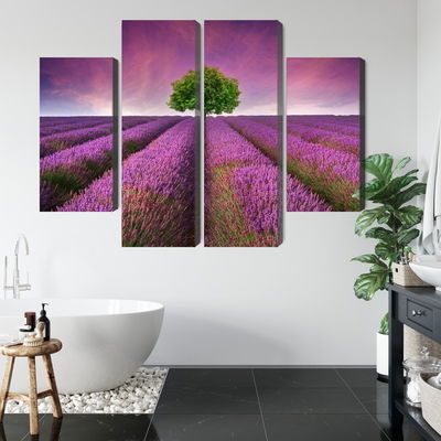 Ljuddämpande tavla - A tree in the middle of a 3d