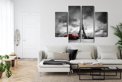 Ljuddämpande tavla - Black and white view