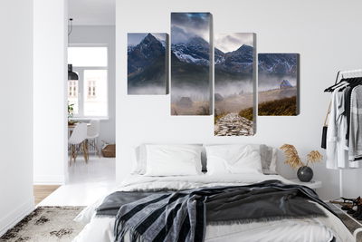 Ljuddämpande tavla - Misty landscape with hala