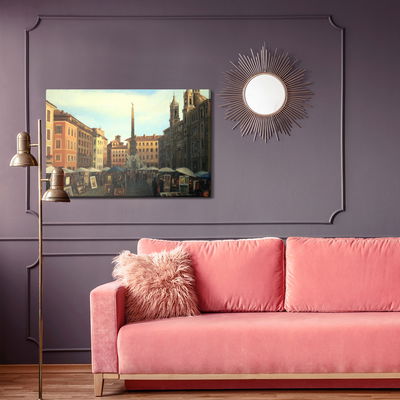 Ljuddämpande tavla - Rome in dark colors