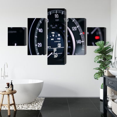 Ljuddämpande tavla - Modern car speedometer