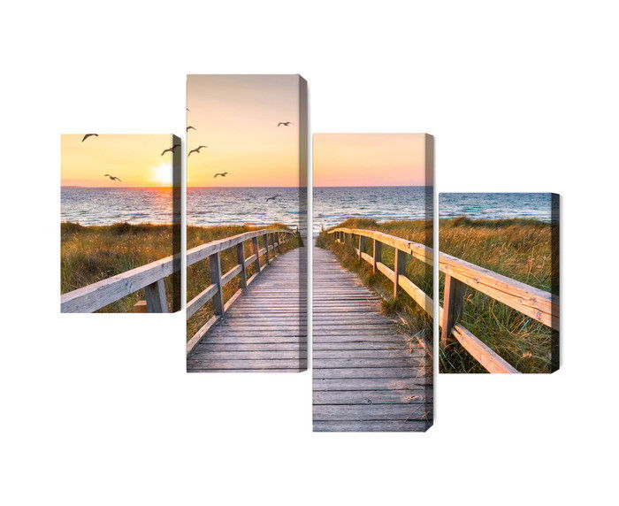 Ljuddämpande tavla - North sea pier 3d