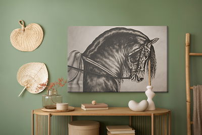 Ljuddämpande tavla - Sketched horse