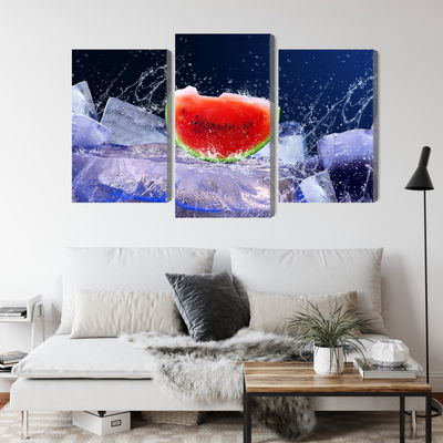 Ljuddämpande tavla - Watermelon on ice