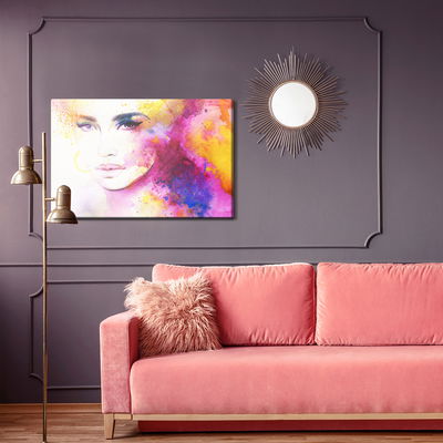 Ljuddämpande tavla - The face of a woman